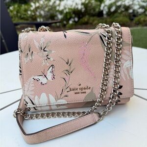 Kate Spade Mini Emelyn Briar Lane Botanical Pink Multi Pattern‎ Bag